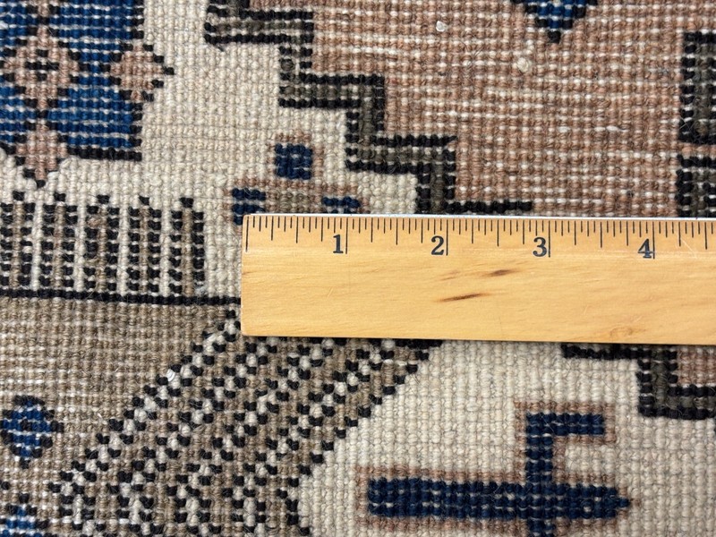 Vintage Ardebil Tribal Hand Knotted Wool Area Rug 4x6 Peach Blue Oriental Boho gallery