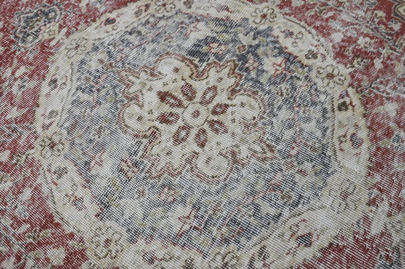 Oushak Turkish Vintage Rug 6x9 Kilim Rug Anatolian Handmade Boho Decor BEIGE gallery