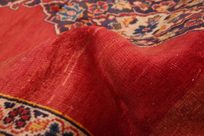 Vintage 3'9" x 6'11" Traditional Hand Knotted Vegetable Dye Wool Area Rug gallery