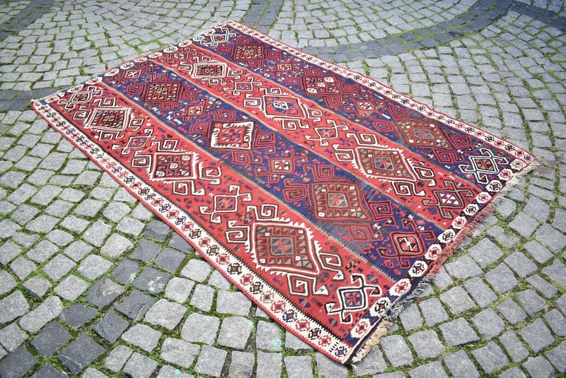 Fabulous Antique Turkish Rug 57'' x 85'' East Anatolian Oriental Van Wool Rug gallery
