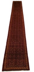Hand-woven Hamadan Long runner Red – 2’9″ x 19’0″