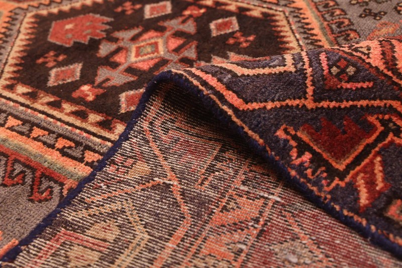 Vintage Traditional Hand-Knotted Area Rug 3'11" x 7'1" Oriental Wool Carpet gallery