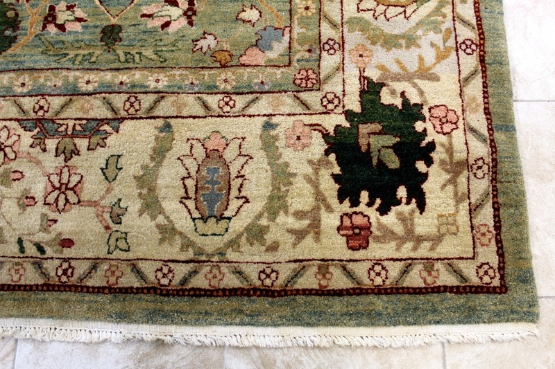9X12 INCREDIBLE HAND KNOTTED ANTIQUE REPRODUCTION HERIZ SERAPI WOOL TURKISH RUG gallery