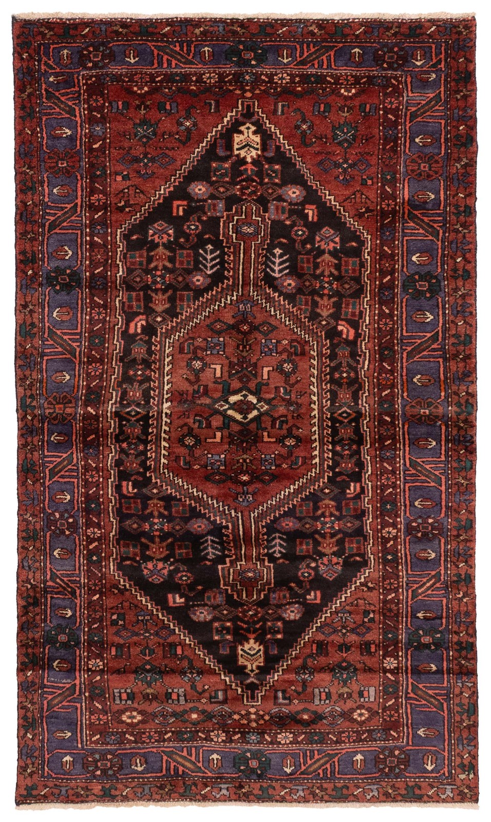Traditional Vintage Hand-Knotted Area Rug 4'1" x 7'1" Oriental Wool Carpet gallery