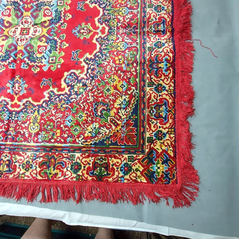 Vintage Plush Tablecloth Coverlet Tapestry Carpet 157cm/150cm(62''x59'') P2457 gallery
