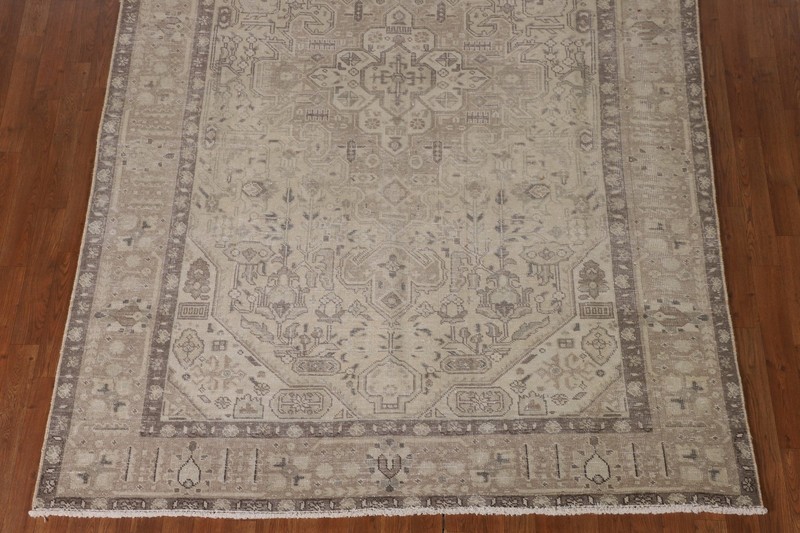 Distressed Wool Area Rug 6x10 Ft Hand-Knotted Medallion Oriental Carpet gallery