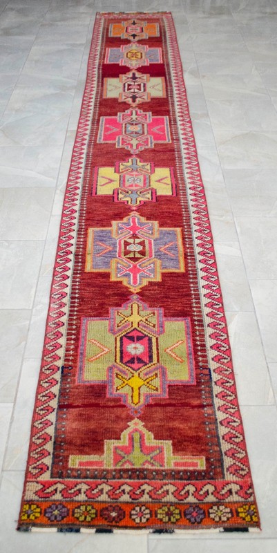 2x14 Runner Rug Hand Made Extra Long Hallway Rug Low Pile. Actual 2.1 x 14.2 ft gallery