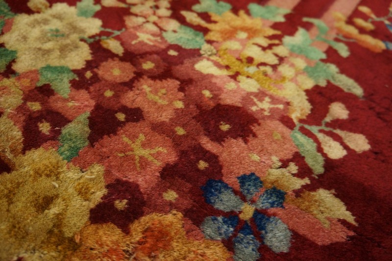 4X6 Antique Chinese Art Deco Wool Area Rug 1935 gallery