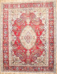 Semi-Antique Distressed Handmade Floral Oriental Rug Living Room Carpet 10×13 Ft