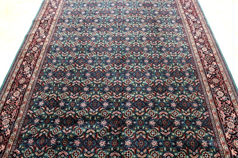 9X6 EXQUISITE MINT 200+KPSI HAND KNOTTED VEGETABLE DYE BIDJARR TURKISH WOOL RUG gallery