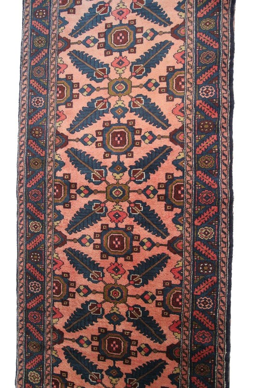 3x19 Incredible Vintage Traditional Handmade Runner Rug High KPSI Geometric gallery