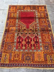 Semi Antique, anatolian Turkish Rug, Konya Ladik 4”4×6”5