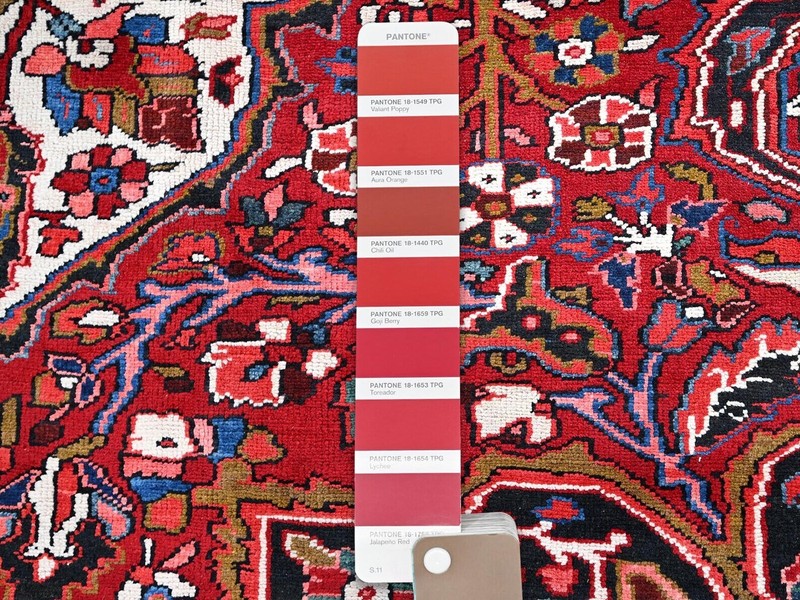 Exquisite Semi Antique 1930-1940's Natural Dye Heriz Collection Rug 9x12ft gallery