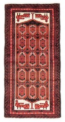 Vintage Traditional Hand-Knotted Area Rug 2’10” x 5’7″ Oriental Wool Carpet