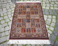 Silk Rug 100 % Bamboo Silk Rug 31” x 47” Home Decor Rug Small Bamboo Wall Rug