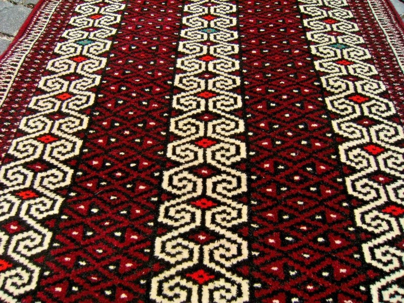 Fabulous Antique Rare Rug 31'' x 45'' Turkoman Tribal Small Yomud Rug Area Rug gallery