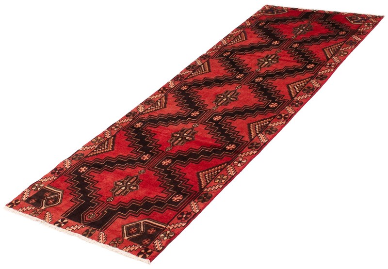 3'6" x 9'10" Vintage Hand-knotted Runner Rug Traditional Oriental Wool Carpet gallery
