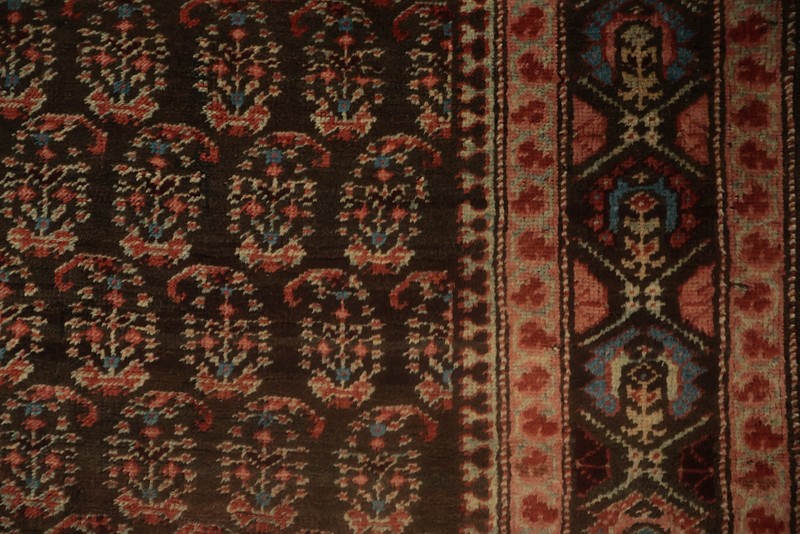 Pre-1900 Handmade Runner Rug 3x15 Paisley Traditional Wool Antique Carpet gallery