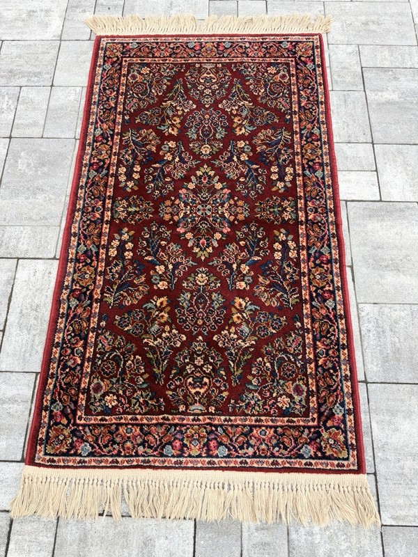 2.5x5 Karastan Rug 785 Red Sarouk -Professionally Washed gallery