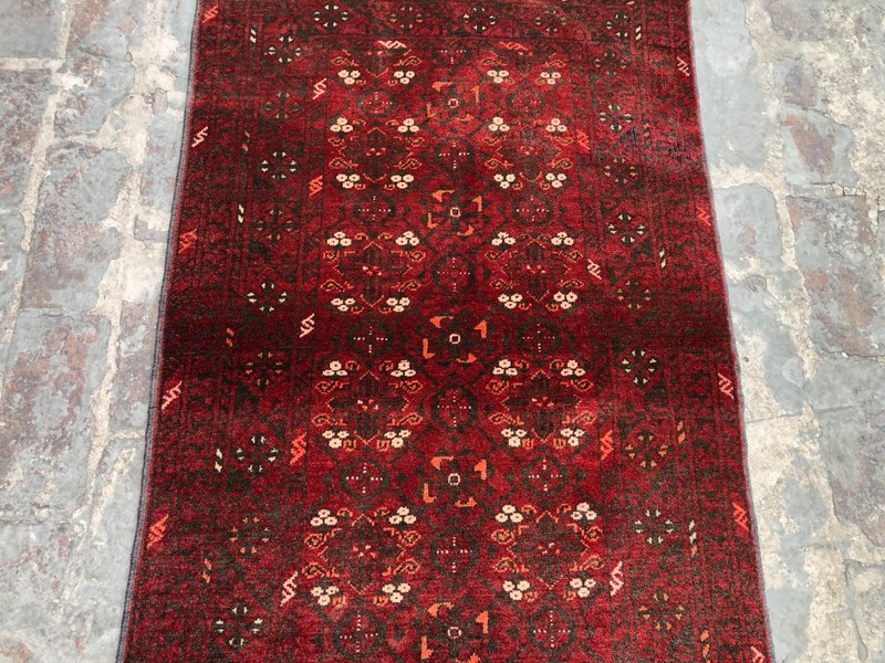 Turkmen Tekke Gul Rug, Afghan Ersari Hand Knotted Rare Carpet, Persian Style Rug gallery