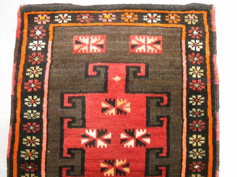 Antique Turkish Pillowcase Rug 20''x25'' Handmade Wool Oriental Yastik 52x65cm gallery