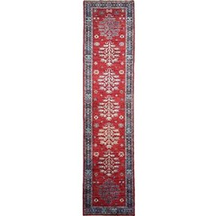 Handmade (2’9″ x 11’8″) Red Afghan Tribal Wool Runner Rug for Hallway