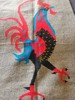 VINTAGE ANTIQUE WOOL ROOSTER RUG 56×30 EXCELLENT CONDITION FREE SHIPPING gallery