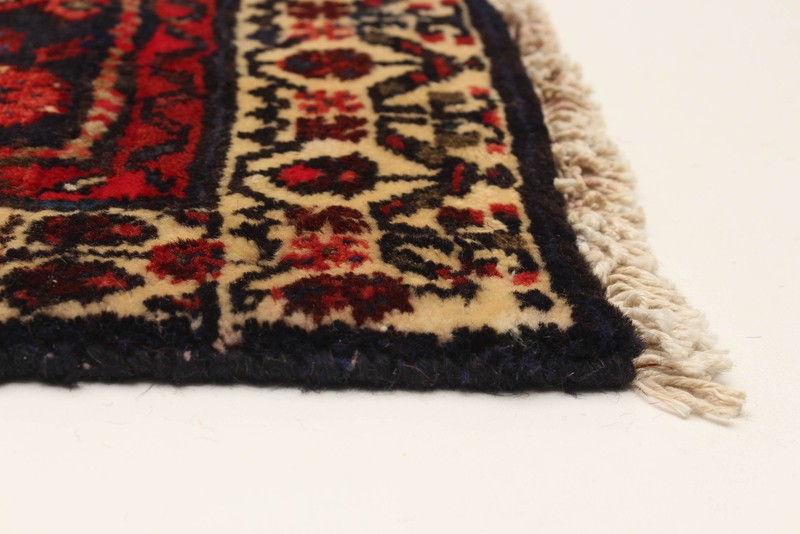 3'6" x 10'1" Vintage Hand-knotted Runner Rug Traditional Oriental Wool Carpet gallery