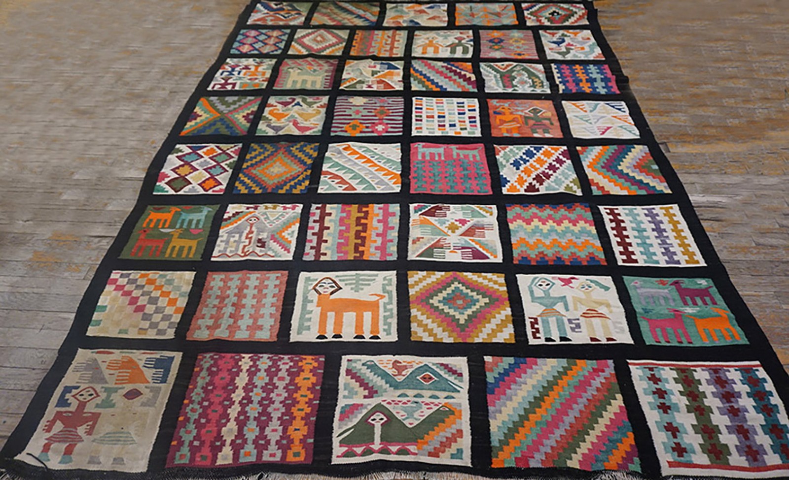 6'x8' Antique Gafsa Tunisia Flat Weave Rug gallery