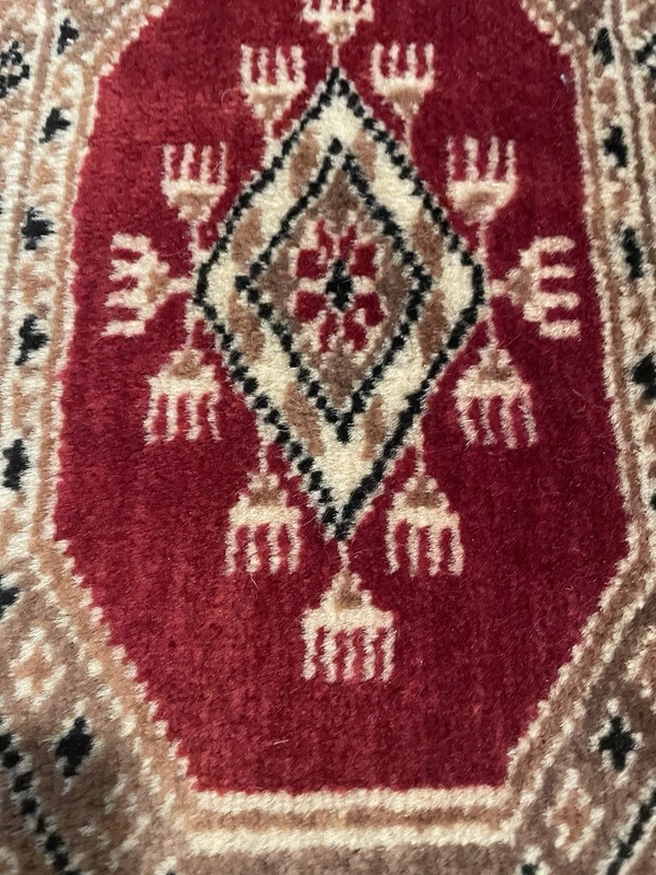 Vintage Small Wool Tribal Motifs Rug. gallery