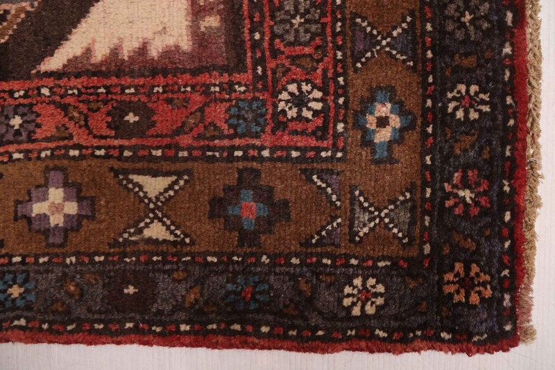 Vintage Hand-Knotted Area Rug 4'7" x 7'1" Traditional Oriental Wool Carpet gallery