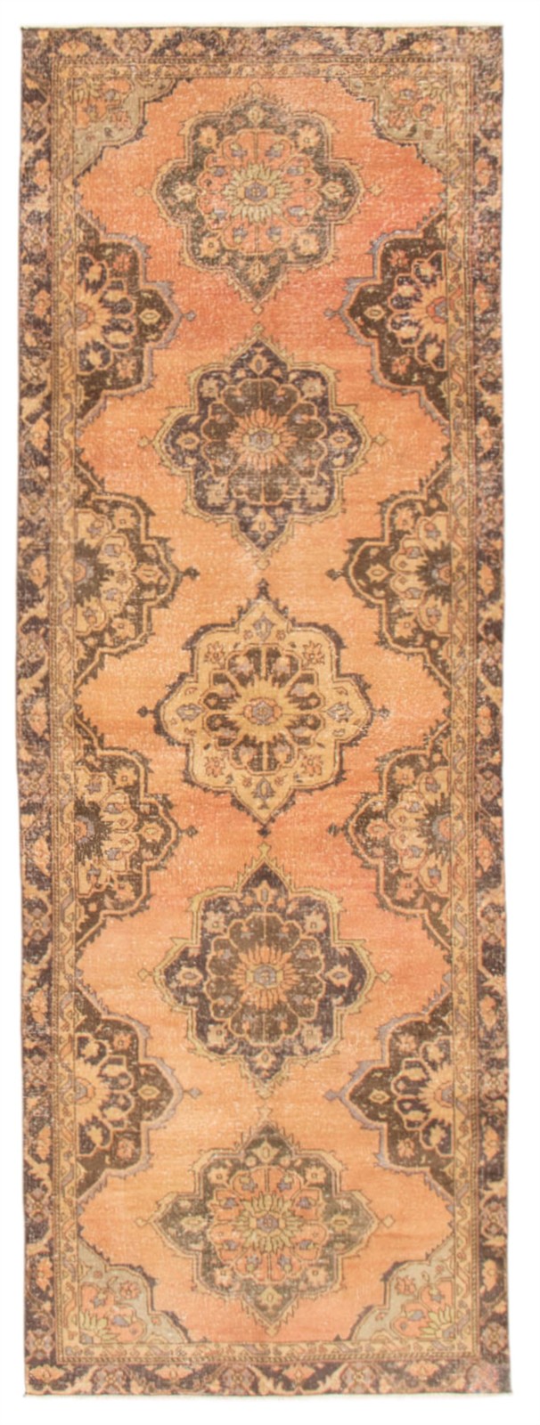 Traditional Vintage Hand-Knotted Carpet 4'6" x 12'3" Wool Area Rug gallery