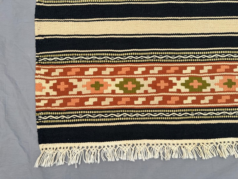 2'4x4'6 ft Hand-Woven Turkish Kilim Rug Boho Geometric Accent Rug, Moss Rug gallery