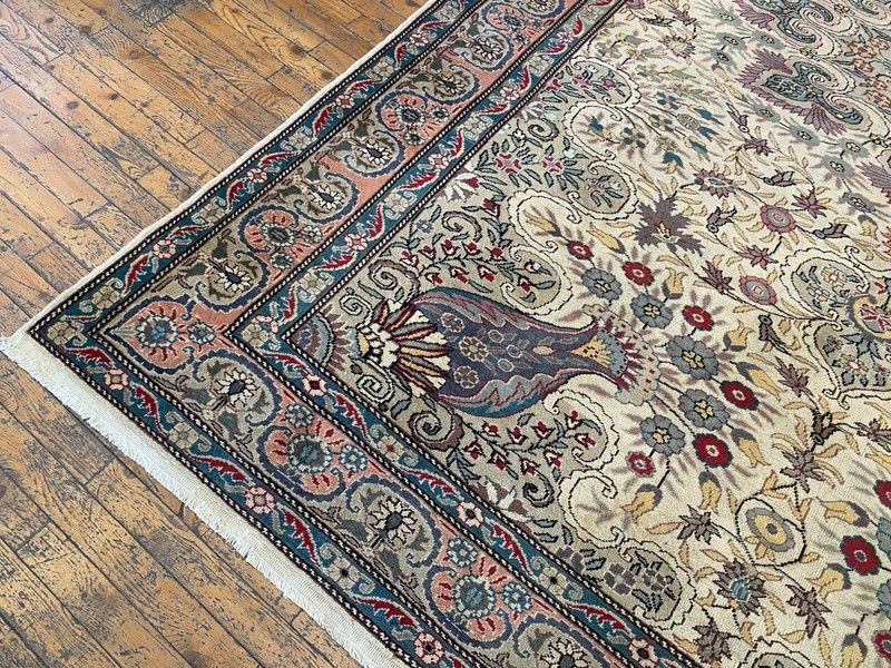 6x10ft Turkish Rug Vintage 1939-1950's Natural Dye Wool Pile Bunyan Rug 6’5”x10’ gallery