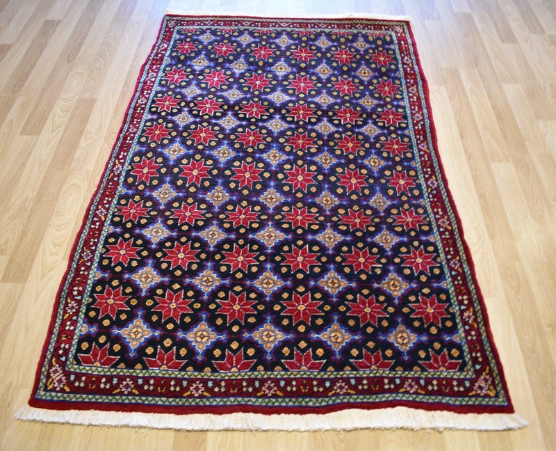 CLEARANCE 1970's Collector’s Antique Caucasian Star Kazak Rug 5 Ft x 7 Ft gallery