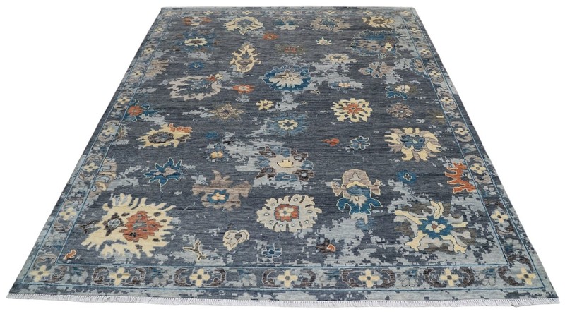 Vintage Turkish Oushak Rug, Beige 9X12 ft, Handmade Wool, Bohemian Anatolian gallery
