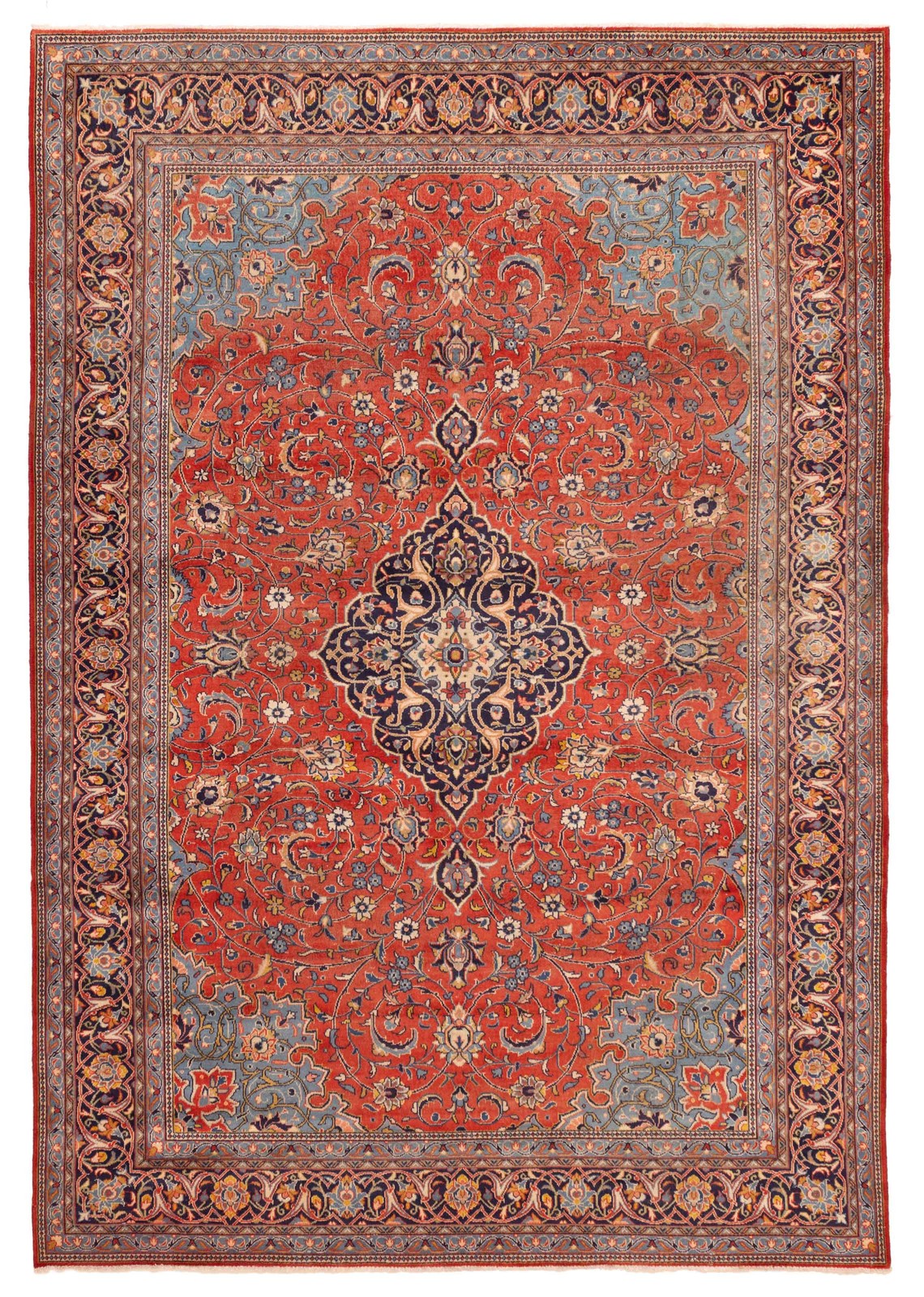 Vintage 7'9" x 11'0" Traditional Hand Knotted Vegetable Dye Wool Area Rug gallery