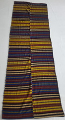 Vintage Handmade Traditional Turkish Striped Kilim Floor Rug Carpet 319×104 cm
