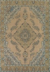 Vintage Distressed Area Rug 10×13 Hand-knotted Wool Traditional for Living Room