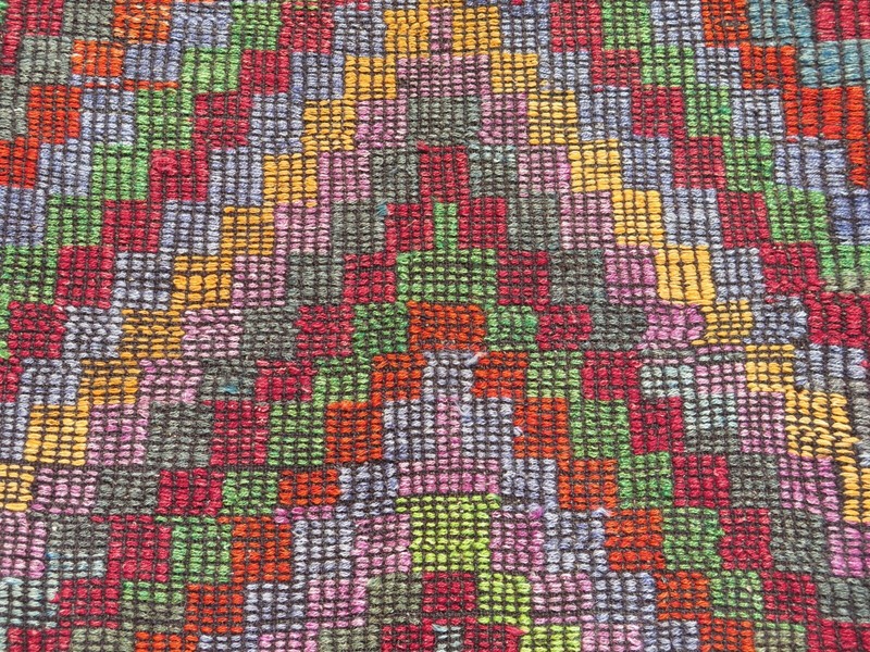 Oversize Rug, Vintage Oushak Rug, Area Rugs, Turkish Rug, Handmade Rug 78"x119" gallery