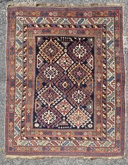 Antique c. 1900 Shirvan Caucasian Rug Carpet Nice Bright Colors