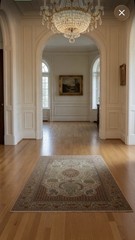 Antique Oriental Silk 74” X 49” Birds Flowers More Than 100 Years Old Rug