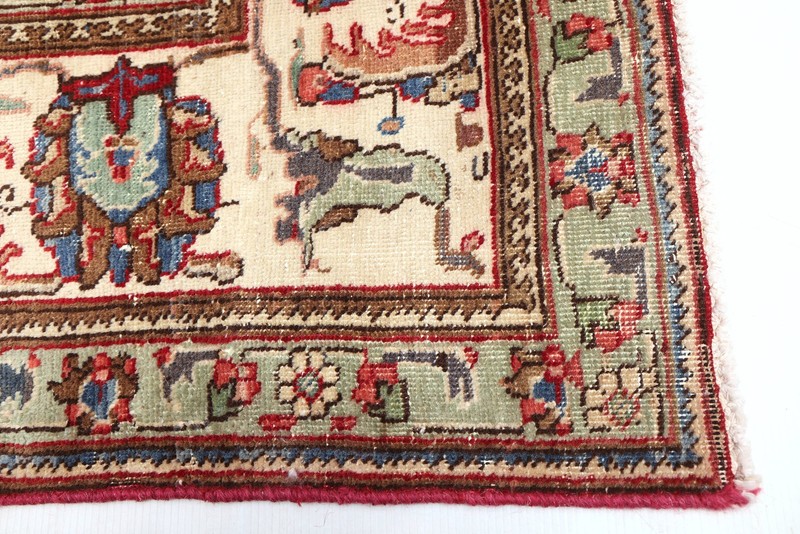 Vintage Hand-Knotted Carpet 8'4" x 11'5" Traditional Oriental Wool Area Rug gallery