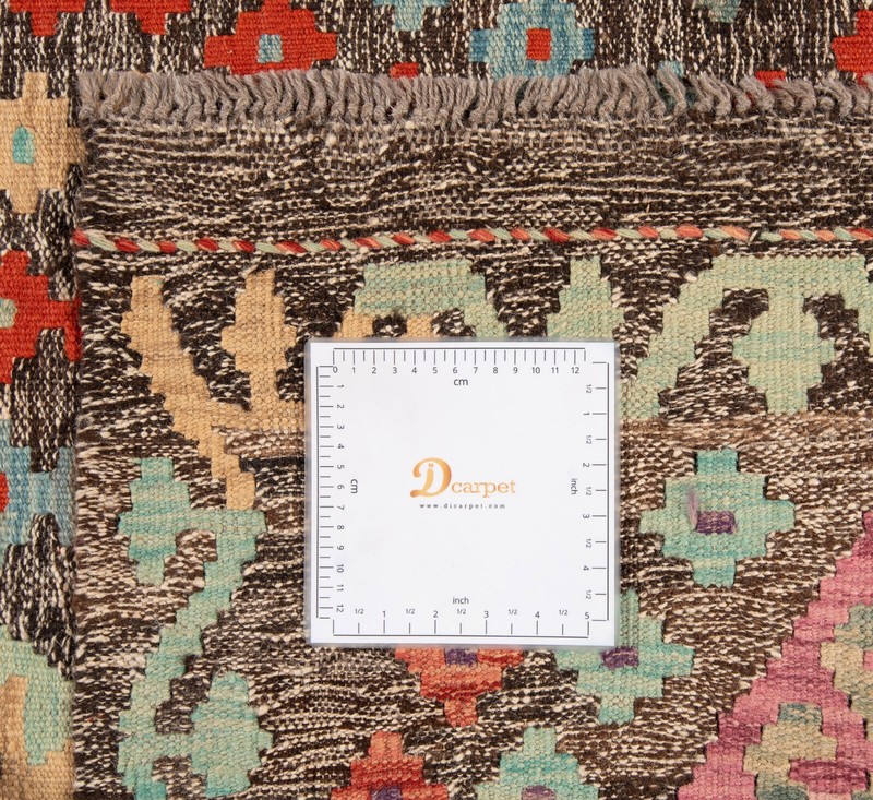Kelim Afghan 196x151 cm Handwoven Oriental Carpet Rug Kilim gallery