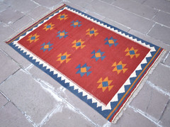 Caucasian Rug 41” x 62” Caucasian Fine Quality Wool Kilim Area Rug Flat Woven