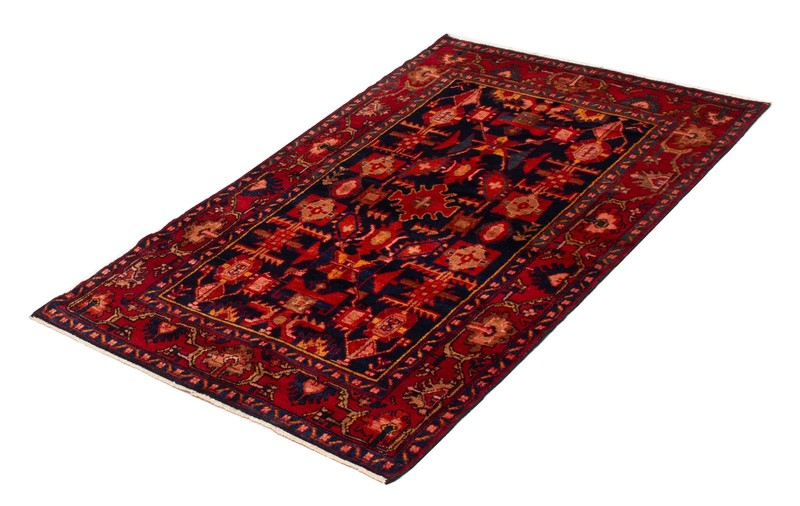 Vintage Hand-Knotted Area Rug 4'2" x 6'7" Traditional Wool Carpet gallery