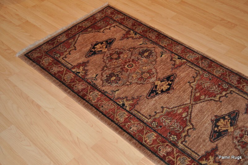 _HAND-MADE_HALL RUNNER 2'8" x 12 ft. MAHOGANY Serab DESIGN **HALL-RUNNER** gallery