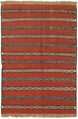 Vintage 3’5″ x 5’2″ Traditional Wool Hand Woven Oriental Area Rug