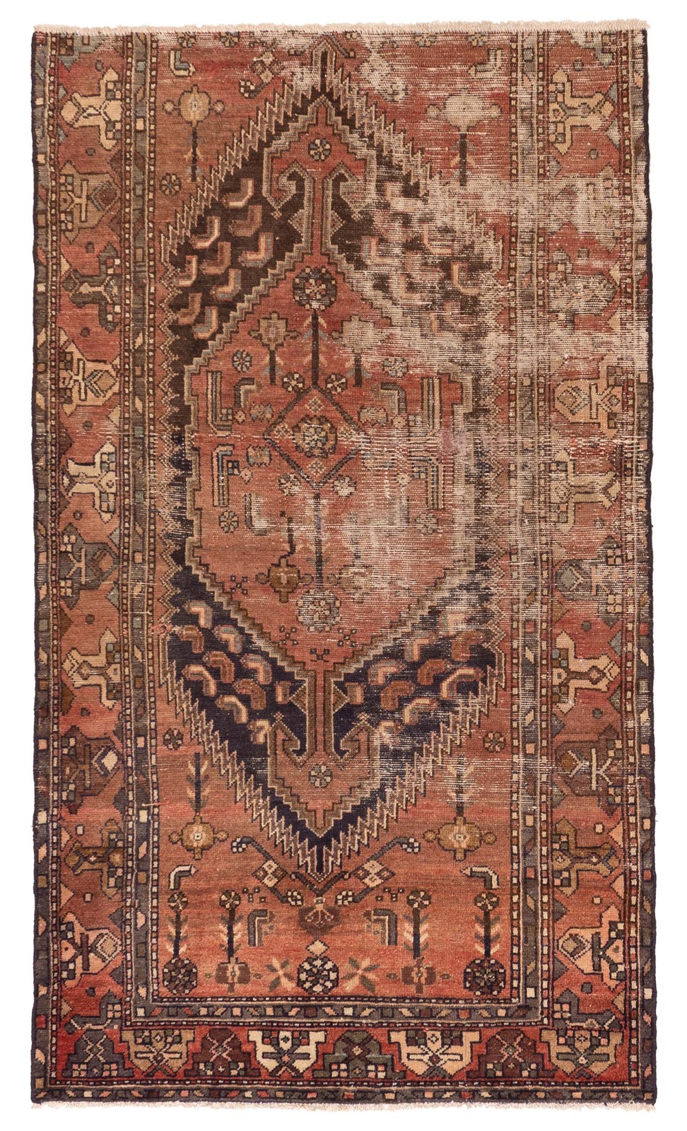 Traditional Vintage Hand-Knotted Area Rug 4'1" x 6'11" Oriental Wool Carpet gallery
