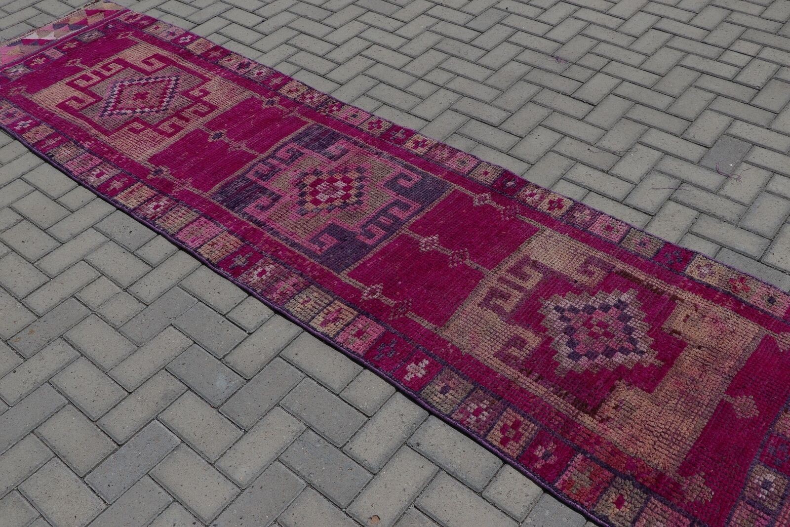 Home Decor Rug, Bedroom Rugs, Vintage Rug, 2.8x11.2 ft Runner Rug, Kitchen Rug gallery